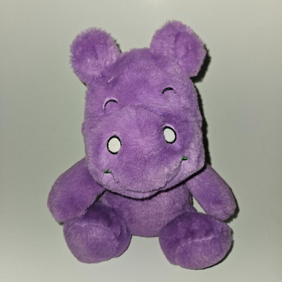 Quality Plush Other - Purple Hippo Plush 8.5" Stuffed Animal Toy Lovey Sewn Eyes Quality Plush 2024
